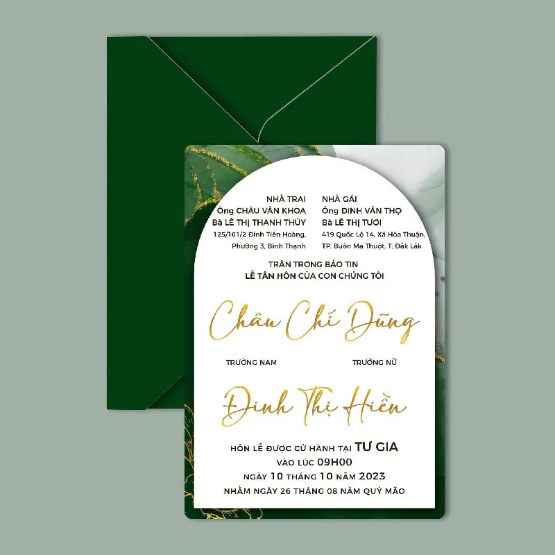 Các loại giấy in thiệp cưới